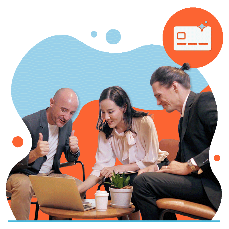 Business owners reviewing strategy