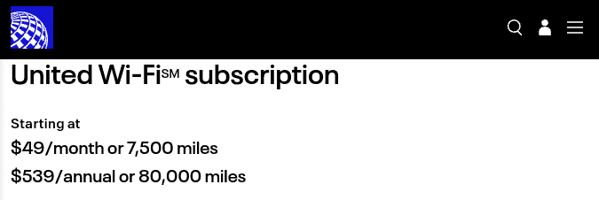 In-Flight WiFi (and Other In-Flight Purchases)