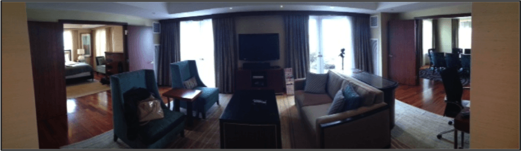 Fairmont Battery Wharf Living Room Area