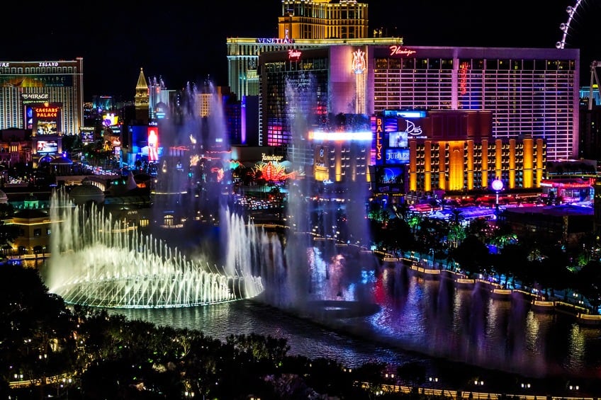 Las Vegas Fountain Thank You Cards