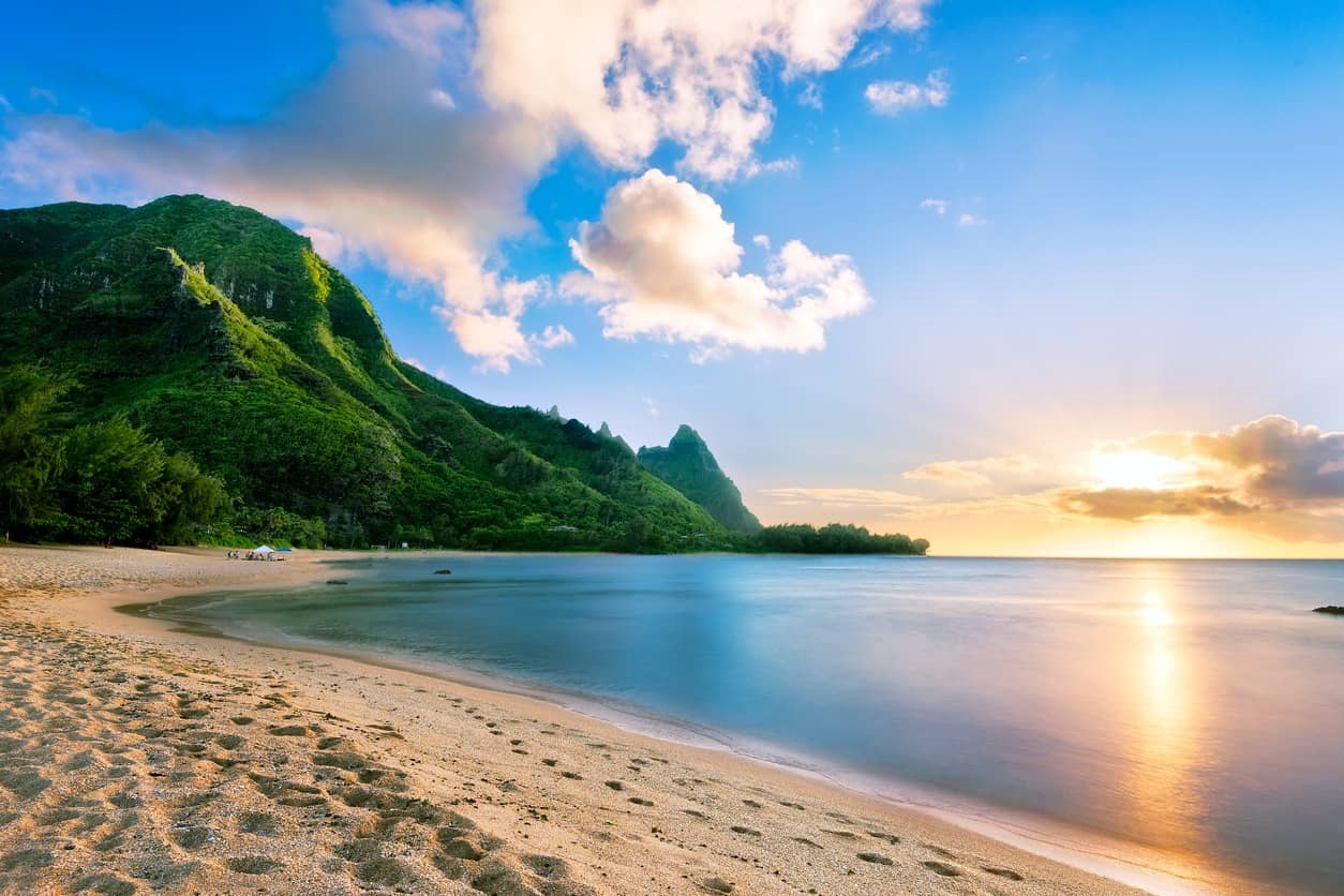 Best Ways to Fly to Hawaii Using Points-Bali Hai from Tunnels Beach, Kauai, Hawaii