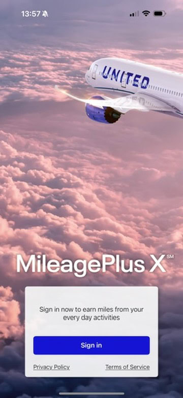 united mileageplus x app