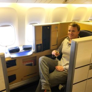 ANA First Class Review IAH to NRT