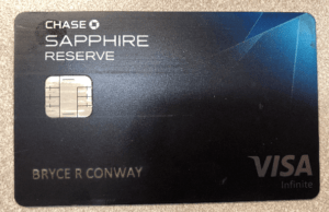 chase sapphire reserve - best credit card