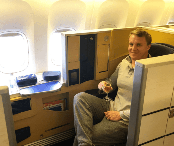 ANA First Class Review IAH to NRT