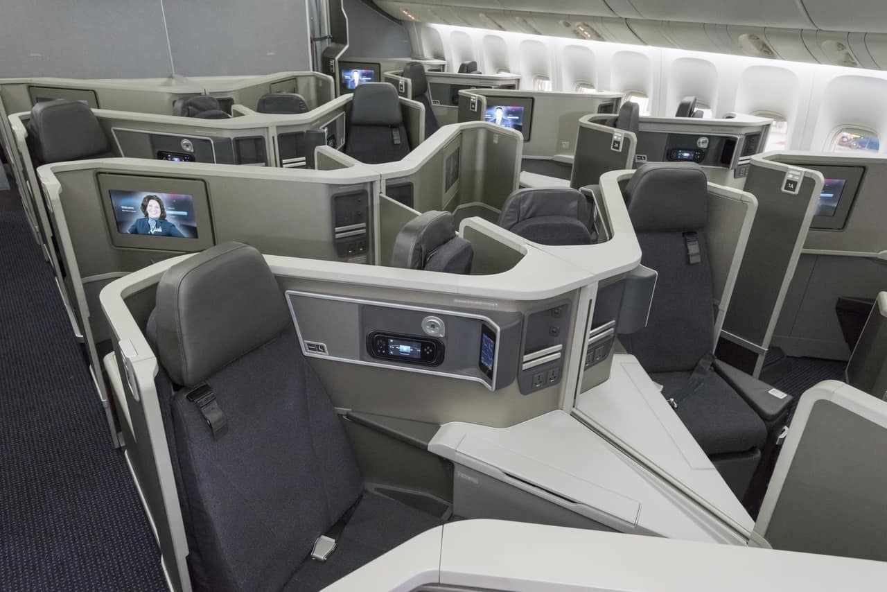 how to get free flights to Germany how to fly to europe for free-How To Book With American AAdvantage Miles-Aircraft Interiors AA Business Cabin