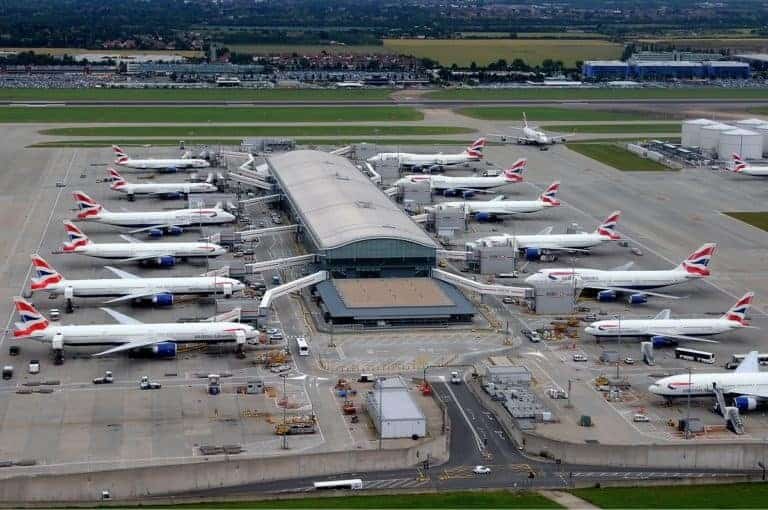 Terminal 5 at London’s Heathrow Airport.