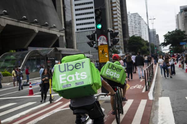Uber Eats bicycle delivery amex platinum uber eats