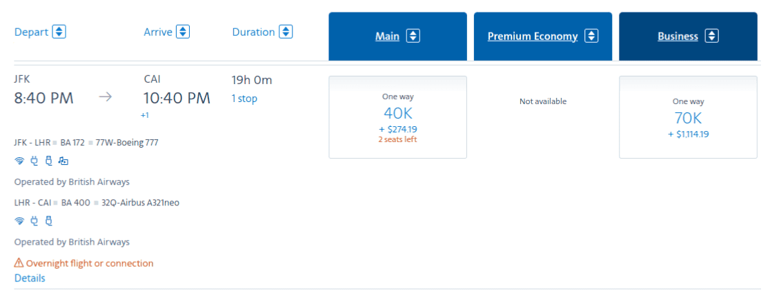 Fly to Egypt with American Airlines