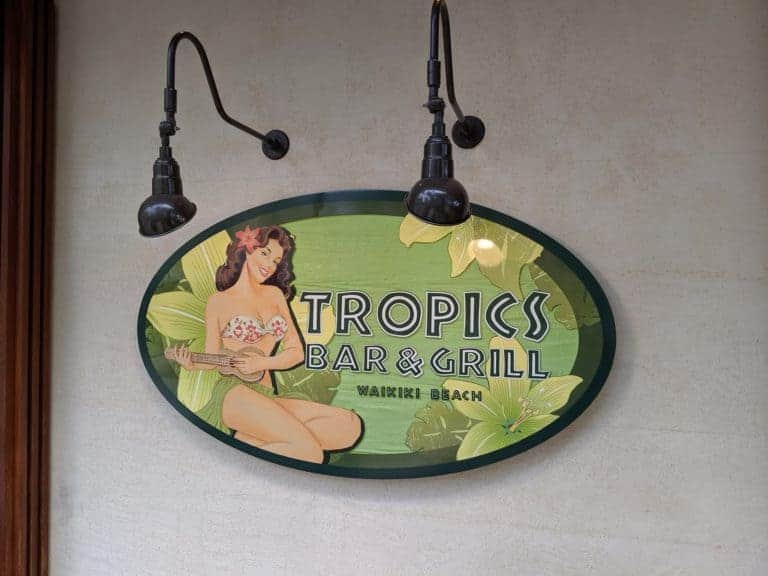 Tropics is a solid hotel restaurant