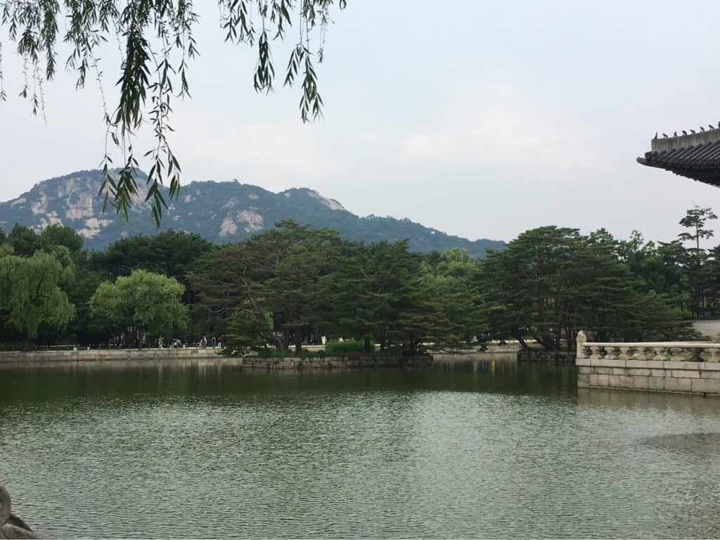 A pond at Gyeongbokgung, Seoul Travel Tips for Seoul South Korea-pond at Gyeongbokgung