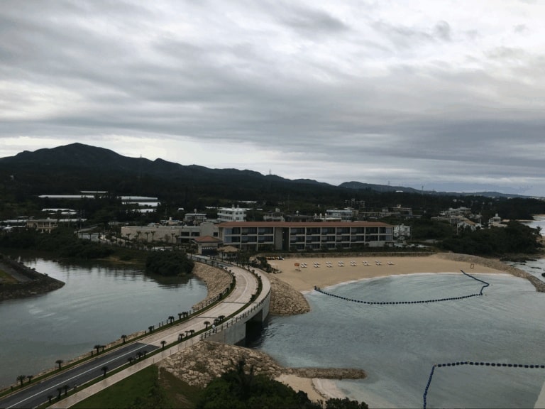 View from the Balcony at the Hyatt Regency Seragaki Island, Okinawa, Japan