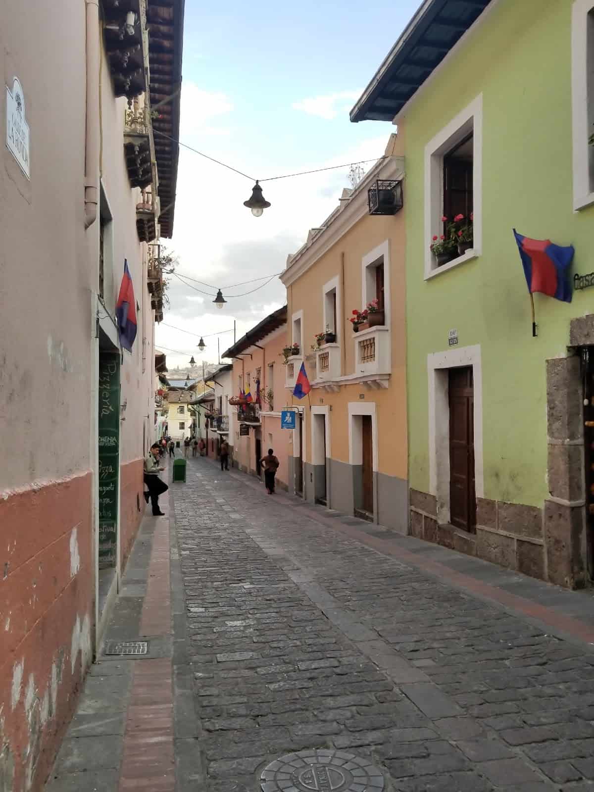 Calle La Ronda in Quito. Calle La Ronda in Quito.
