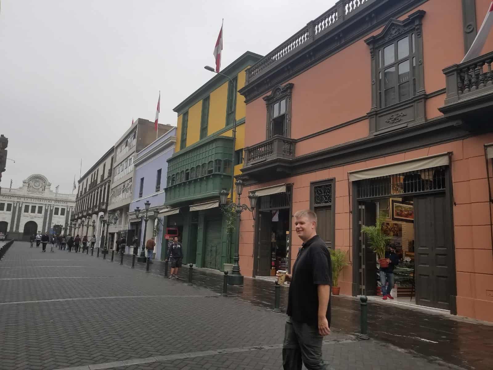 Exploring Lima with coffee in-hand. Exploring Lima with coffee in-hand.