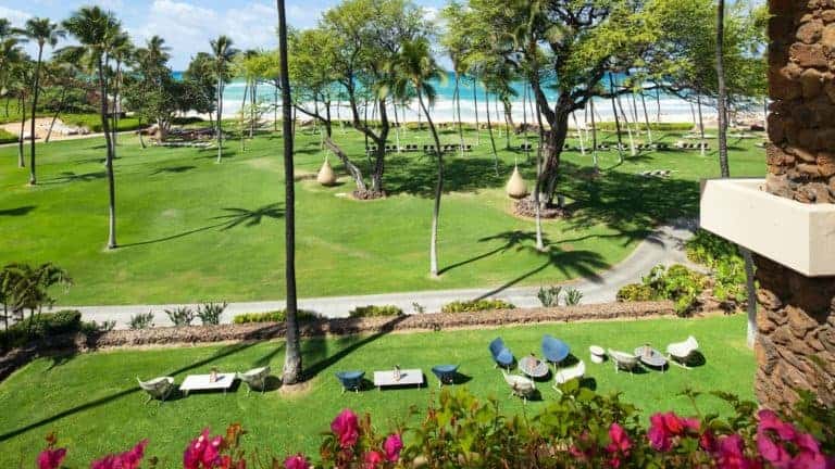 The view from the Beachfront Guest Room in the Beachfront Wing. Certainly not a bad view at all!