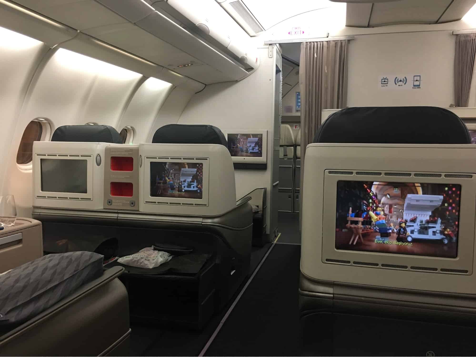 Turkish Airlines Business Class-Boarding and Cabin