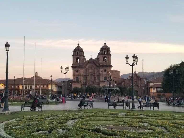 The main square in Cusco.