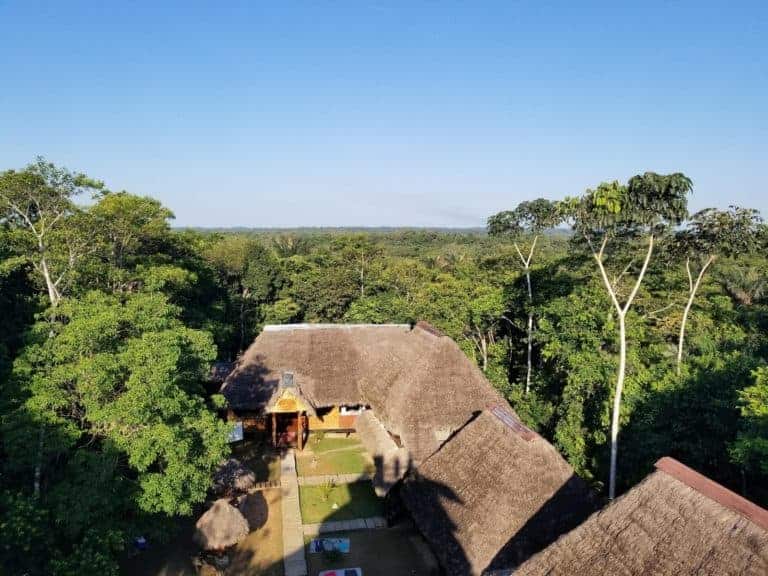 Caiman Lodge in the Amazon rainforest.