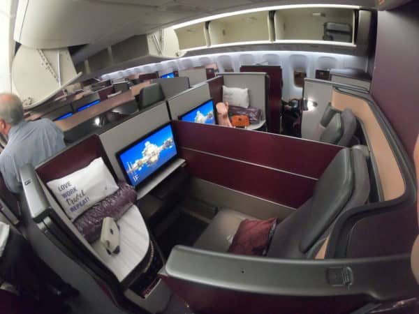Qsuites - Middle seats in an odd numbered row. Qsuites - Middle seats in an odd numbered row.