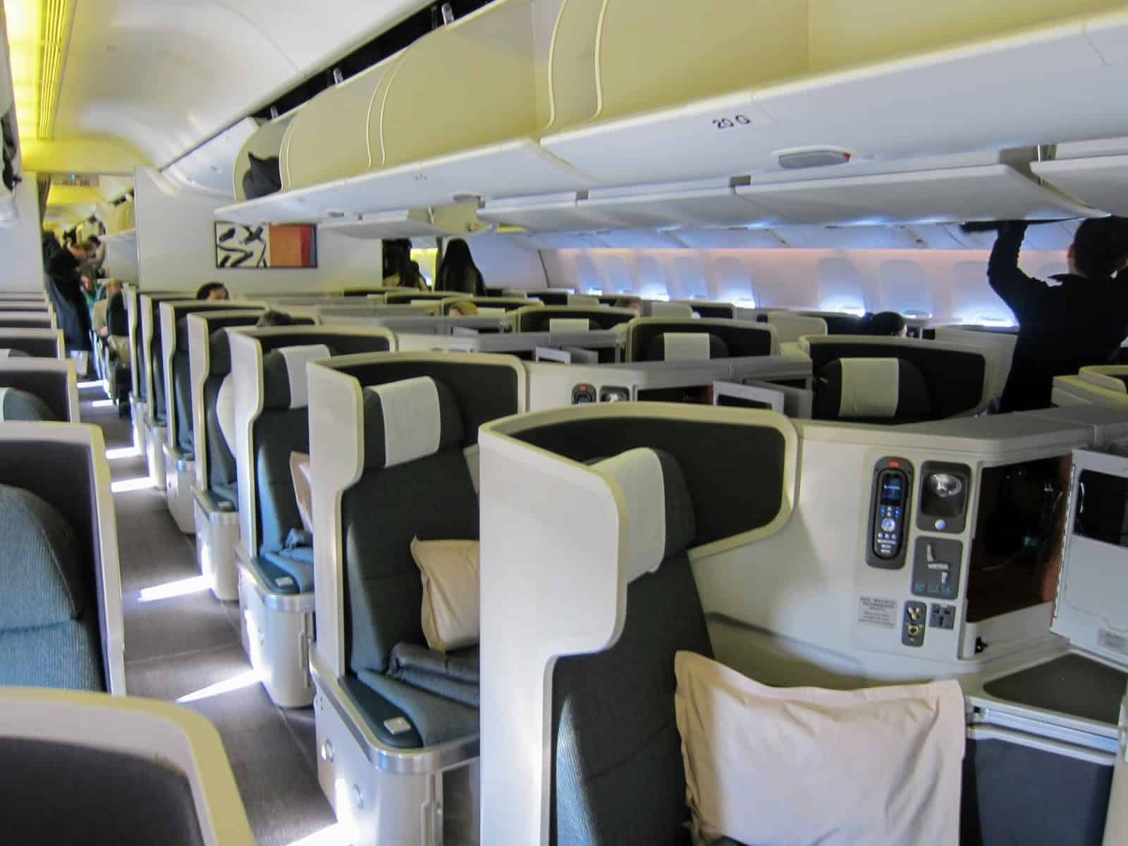 Cathay Pacific business class