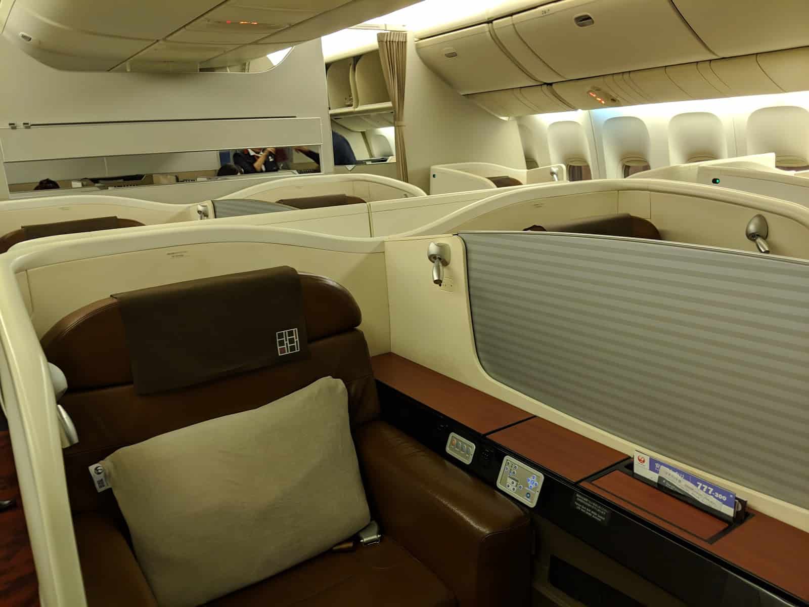 Japan airlines first class seat