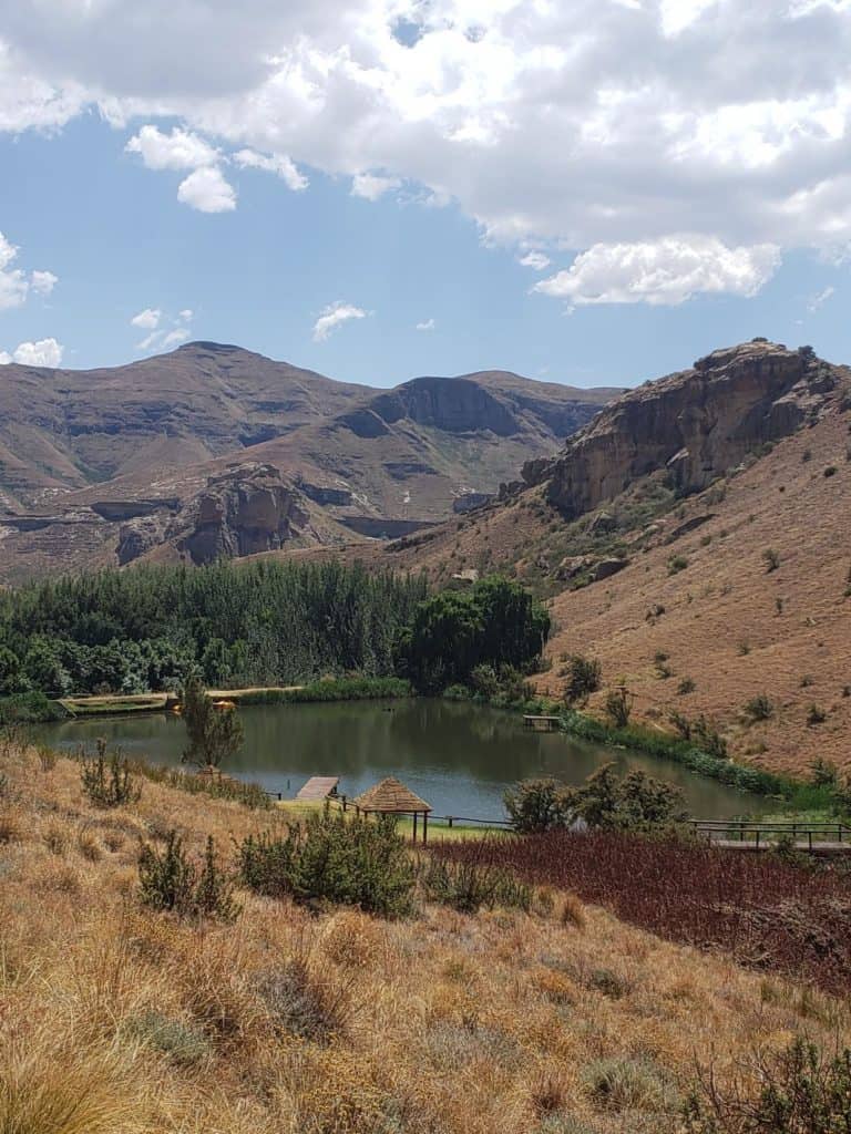The dam on the property-Kiara Lodge in Clarens