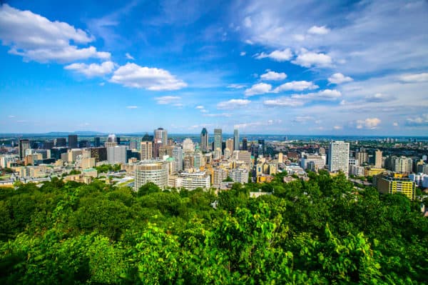 Montreal City Skyline