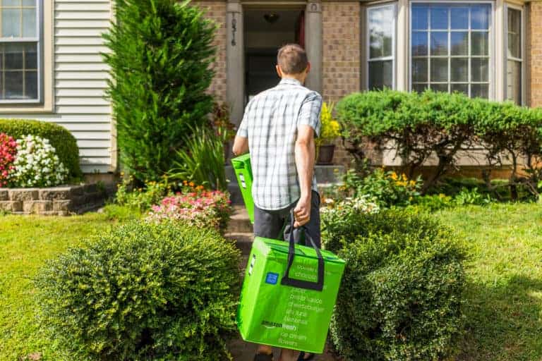 Amazon Fresh insulated grocery delivery bags totes