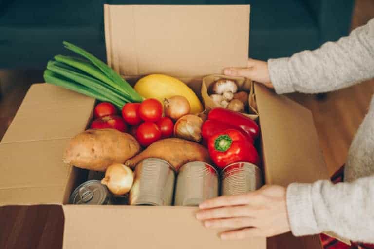 Box of groceries