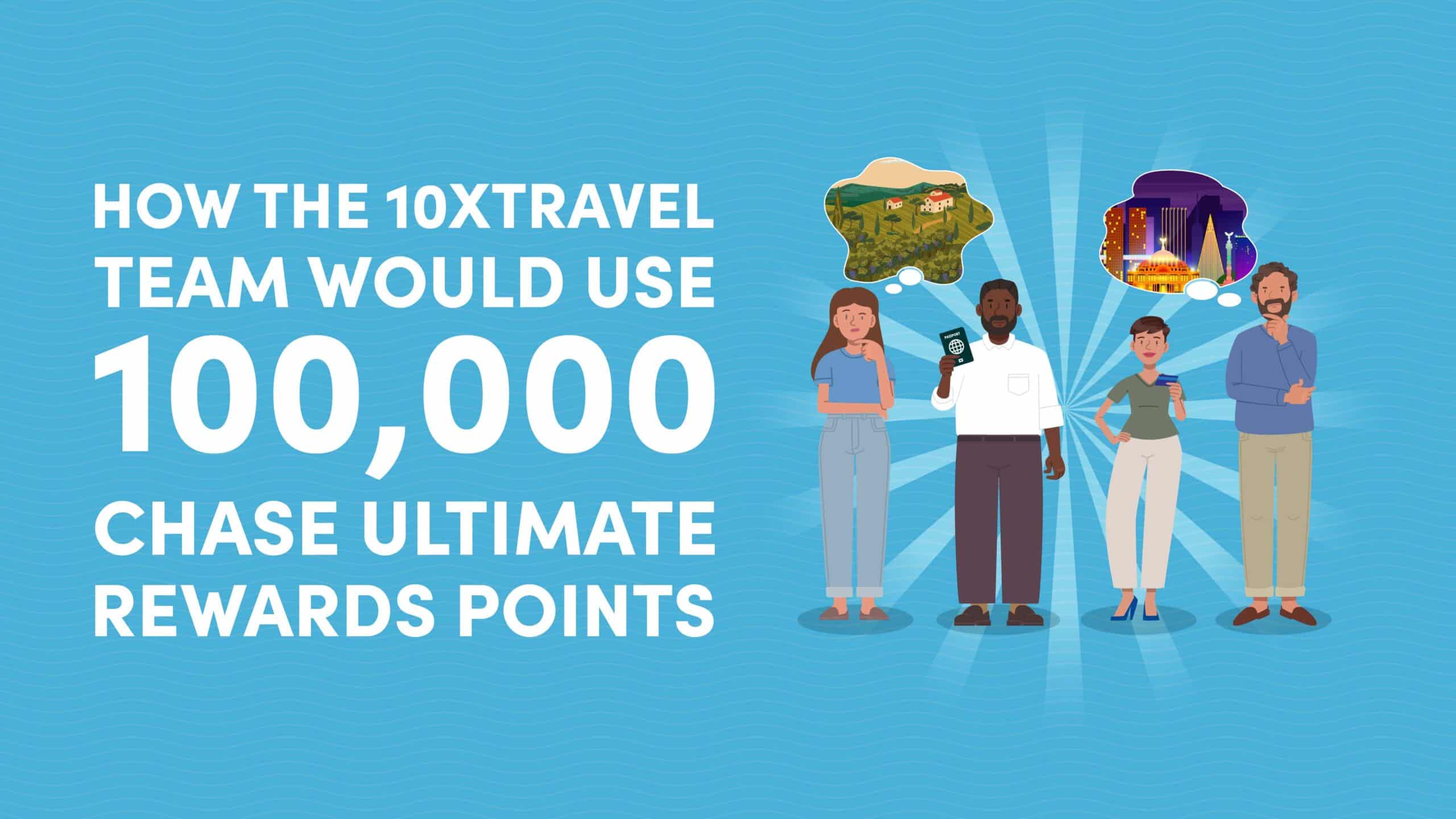 How the 10xTravel Team Would Use 100,000 Chase Ultimate Rewards Points