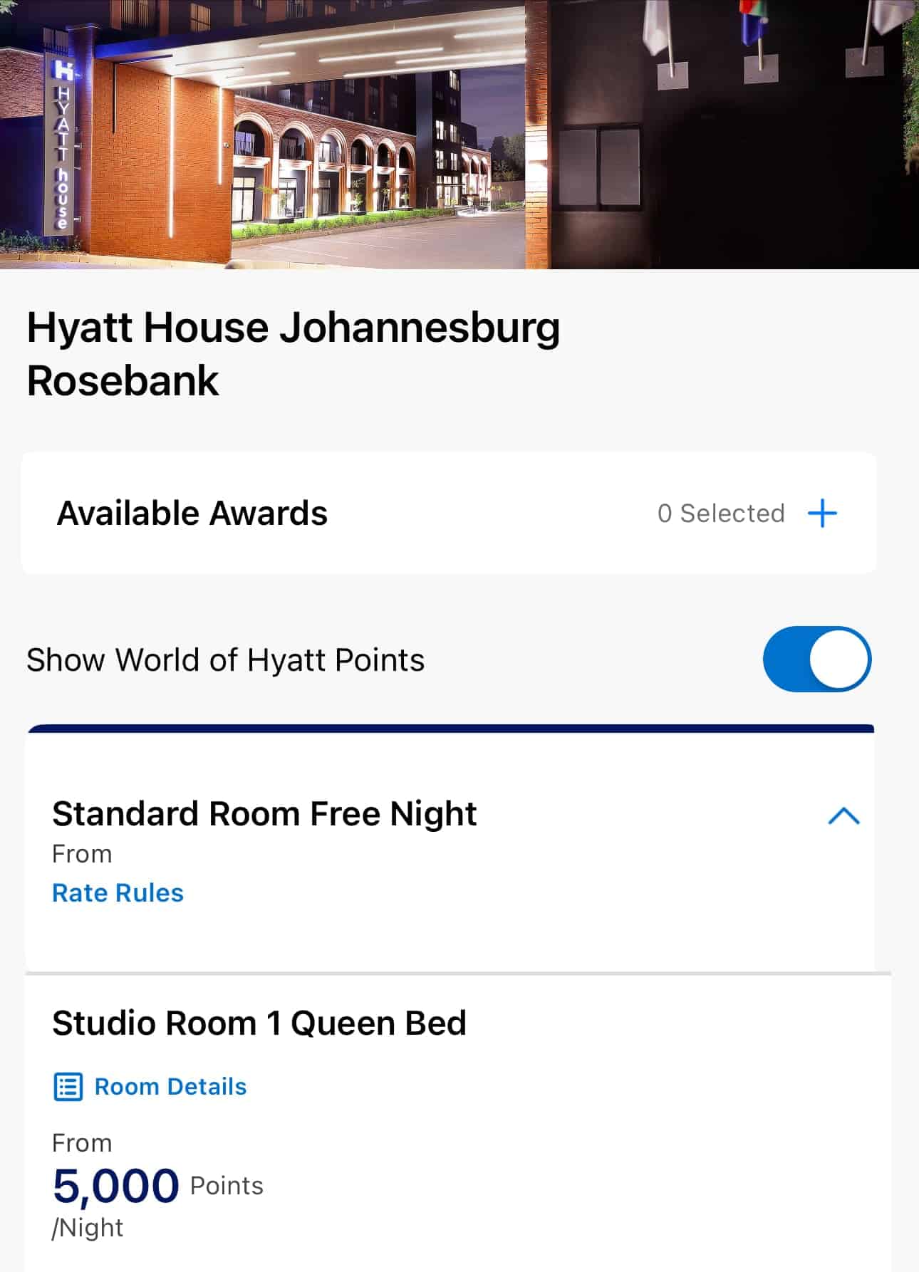 Booked a Hyatt stay using Chase points.