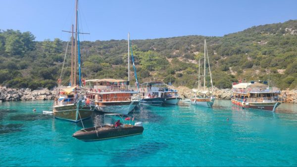 boat excursion to Orak Island from Bodrum, Turkey