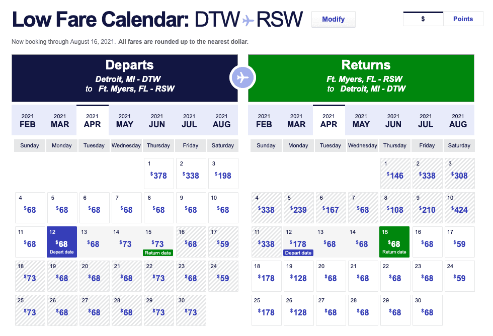 southwest free change policy