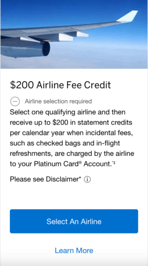 airline fee credit