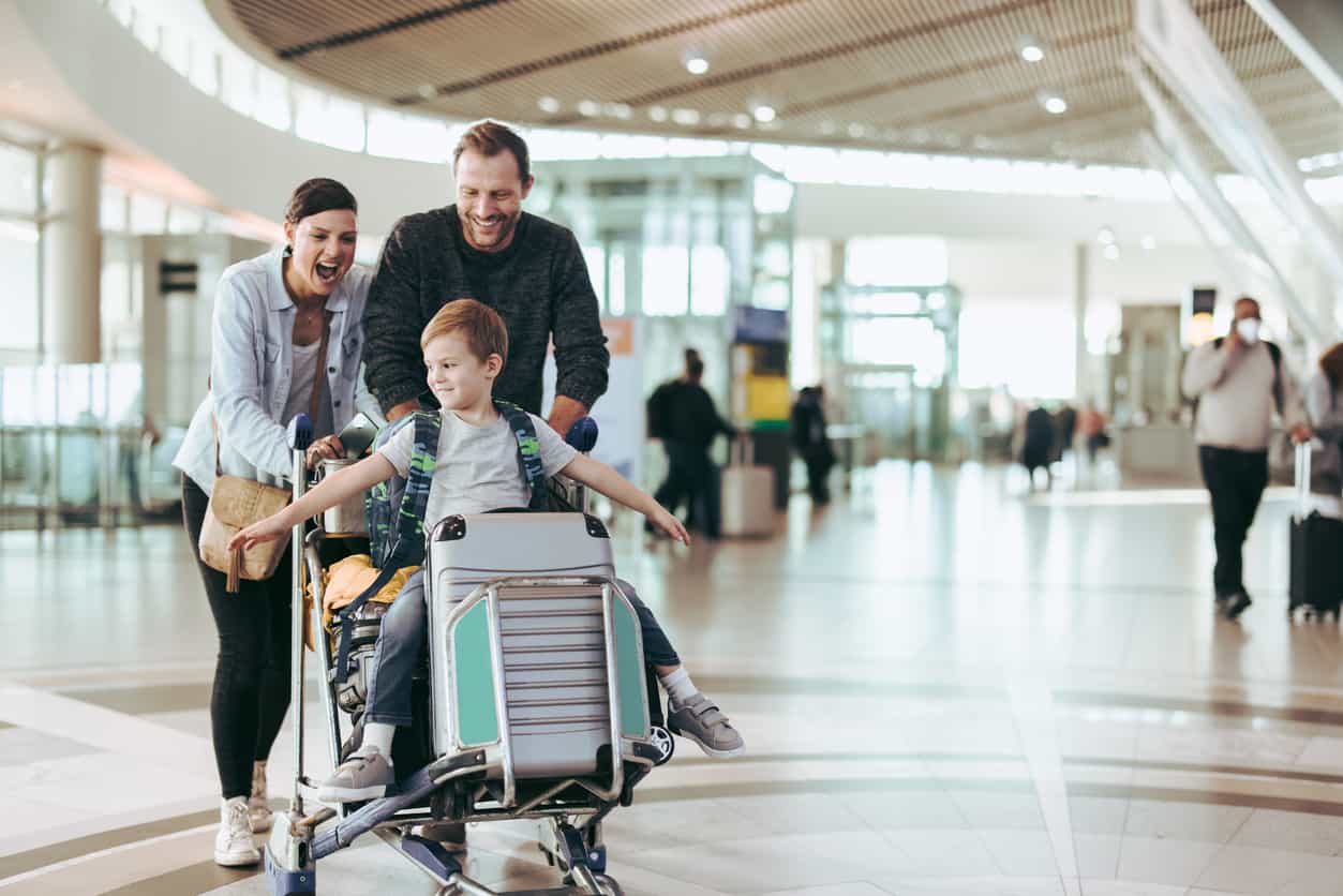 flying southwest with family