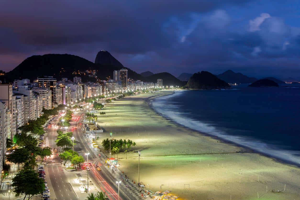 Rio de Janeiro's world-famous Copacabana Beach