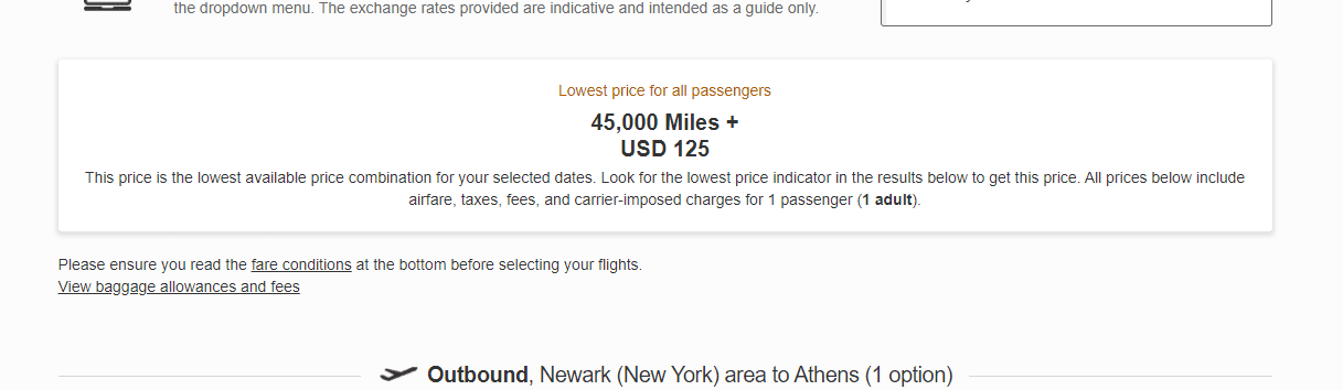Citi ThankYou Points transfer to Emirates