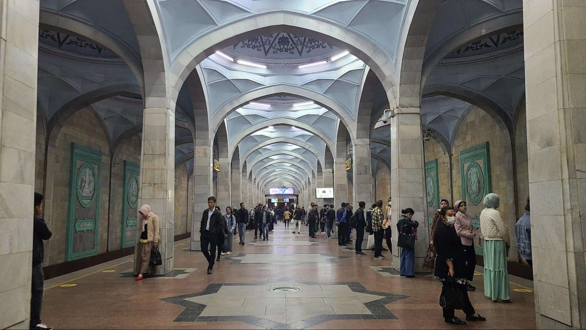 Alisher Navoi metro station in Tashkent