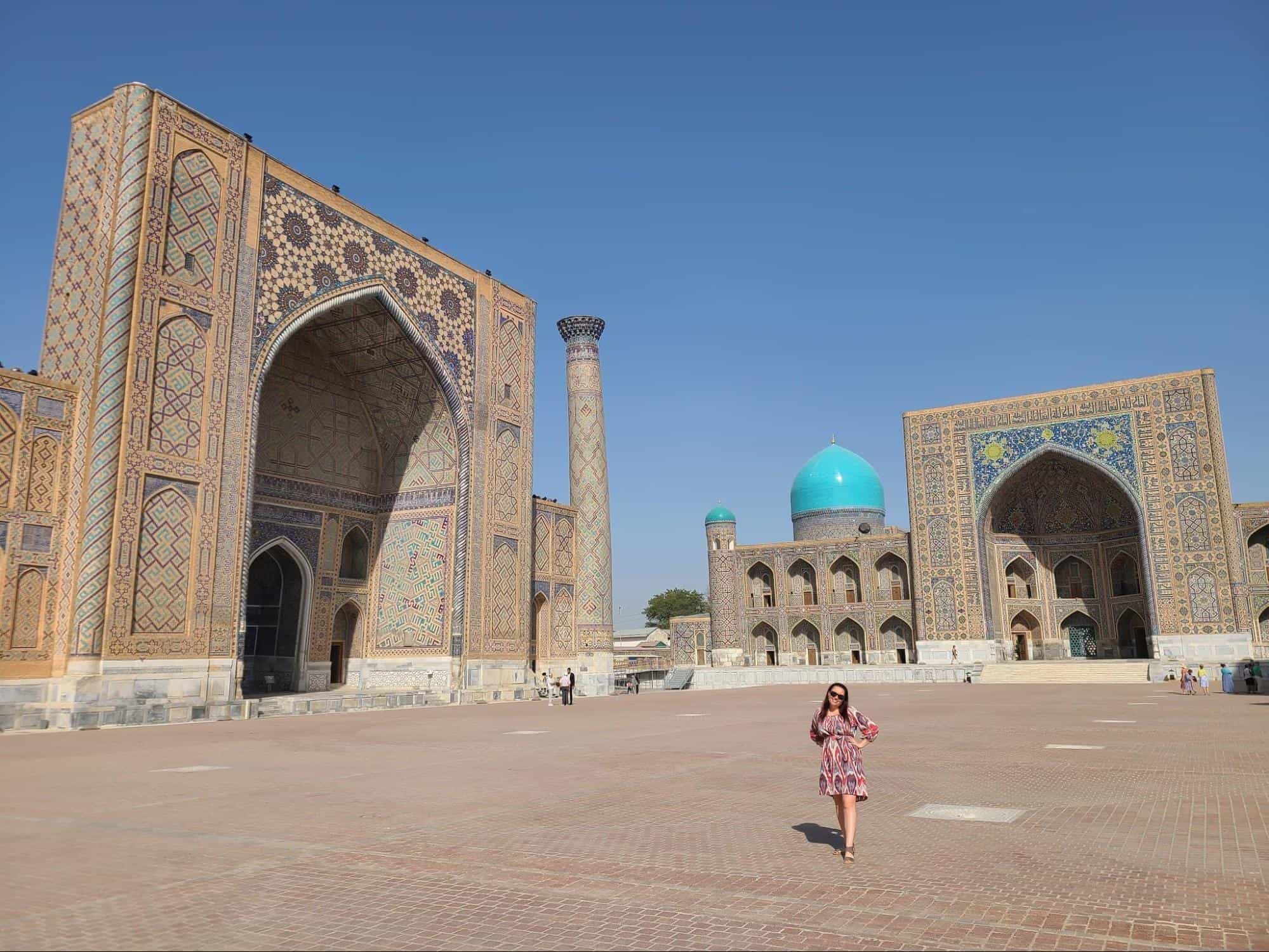 Exploring Registan by day in Samarkand