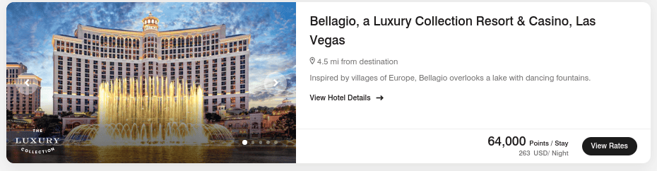 Booking at Bellagio Resort and Casino