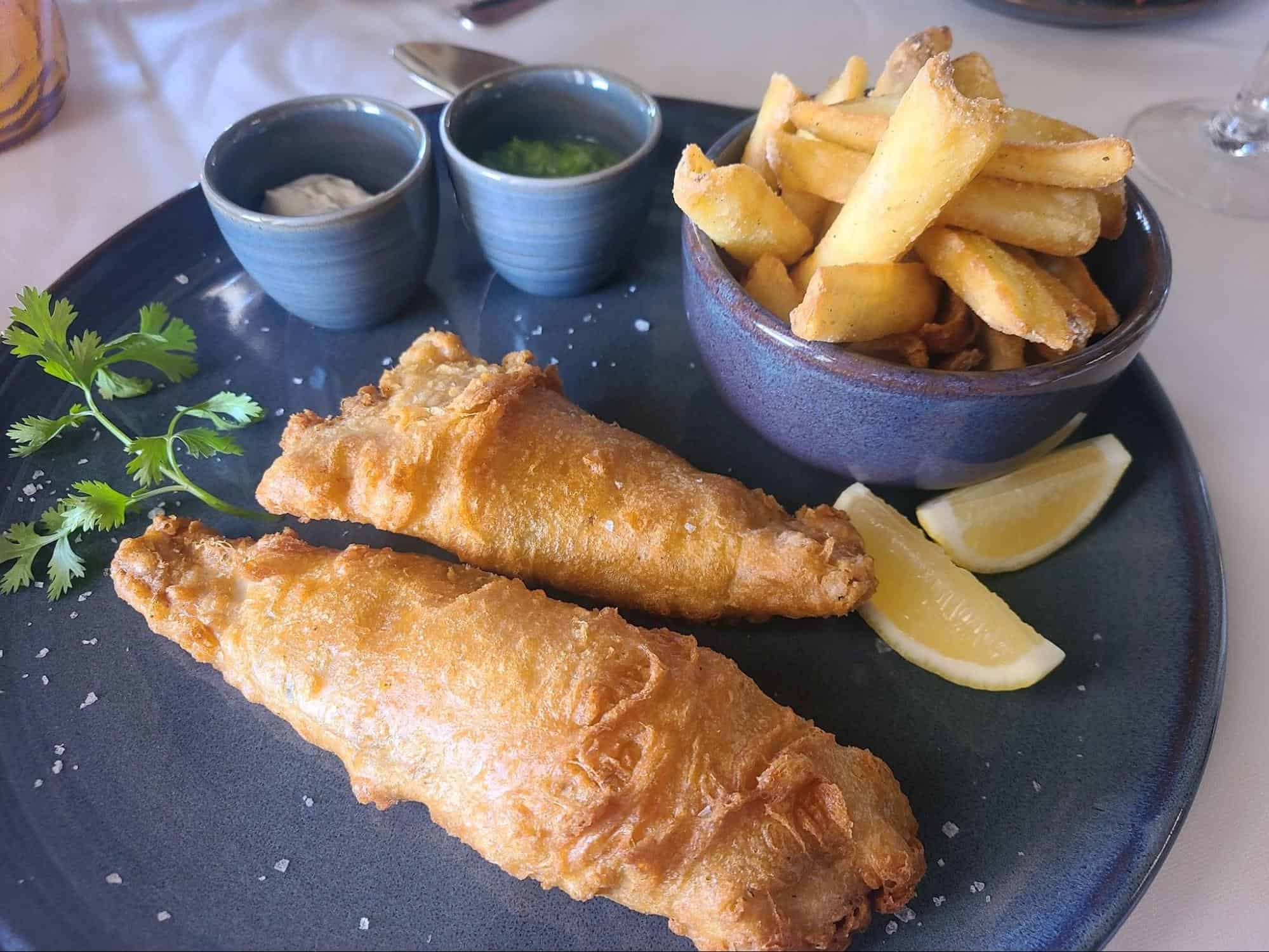 Dorado fish and chips