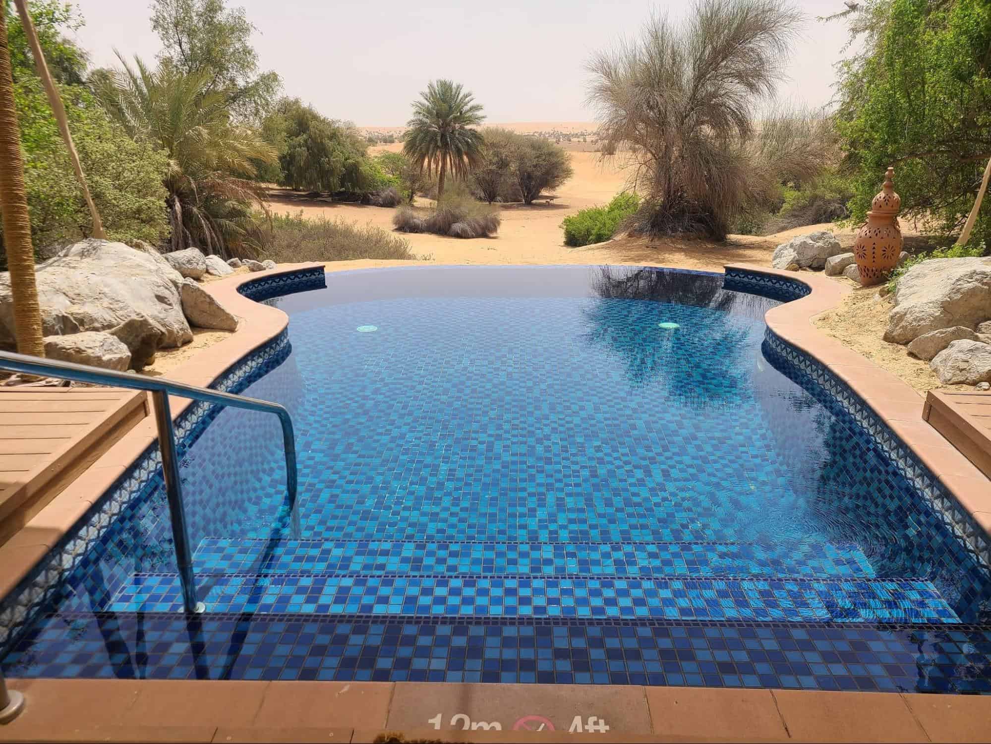 private plunge pool in the Bedouin suite