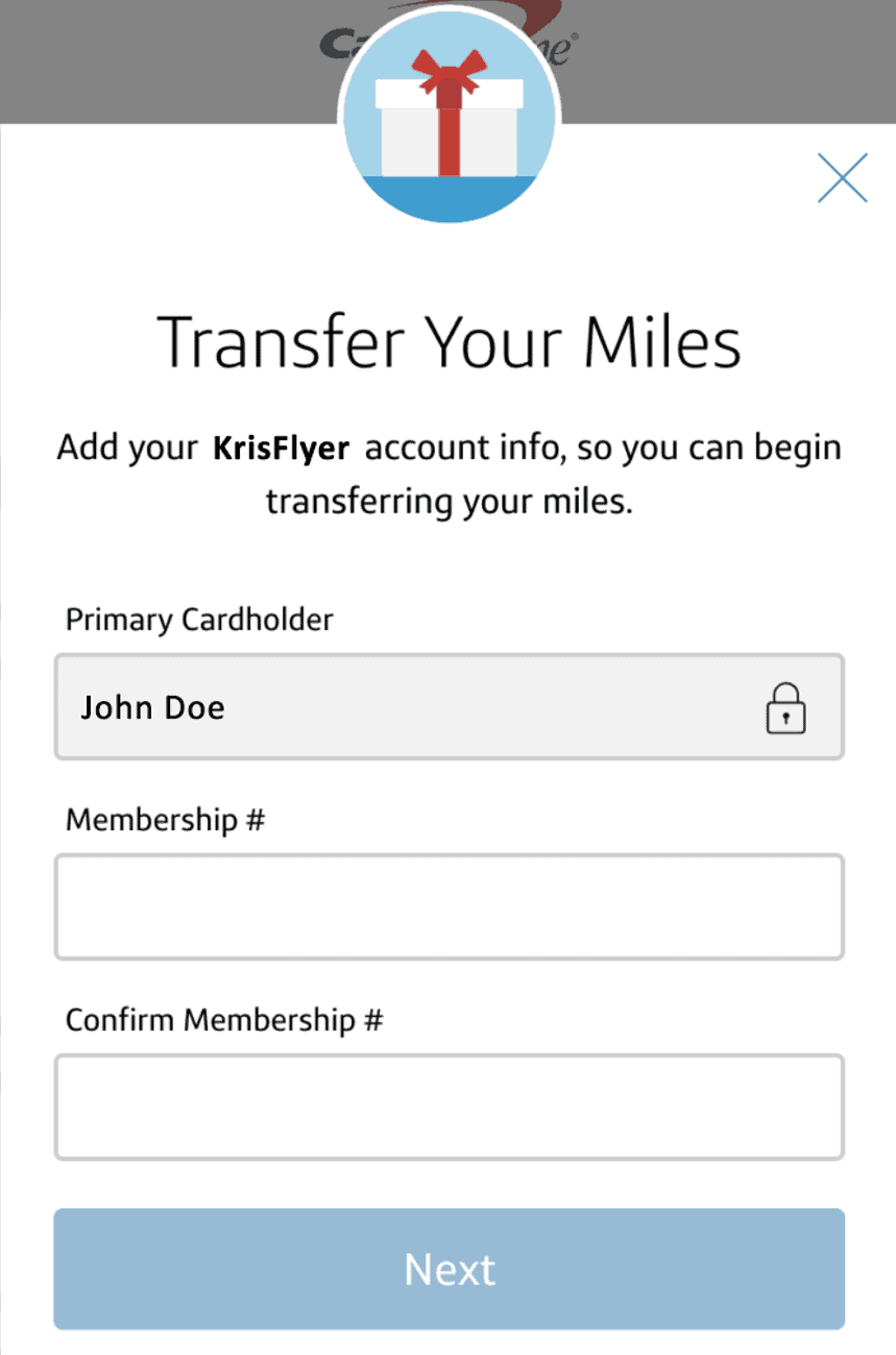 Krisflyer membership