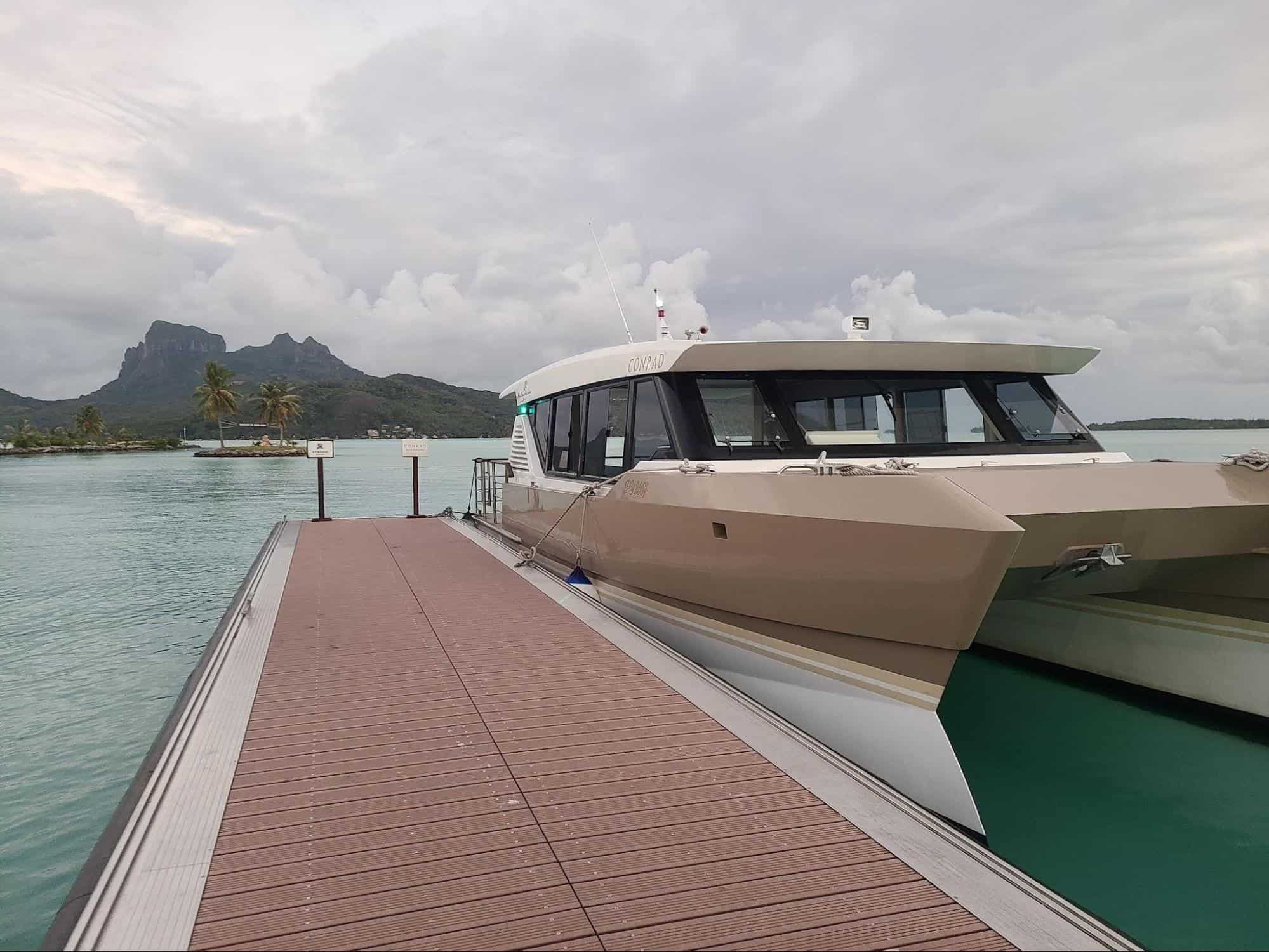 A dedicated Conrad boat provides shuttle service between the hotel and the resort (for a fee). | Photo by Anya Kartashova