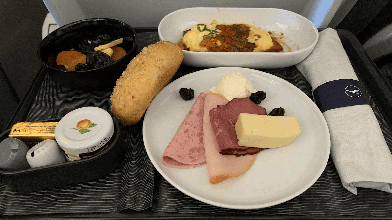 Lufthansa Business Class Breakfast