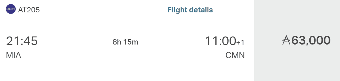 Royal Air Maroc business class flight from Miami to Casblanca, Morocco.