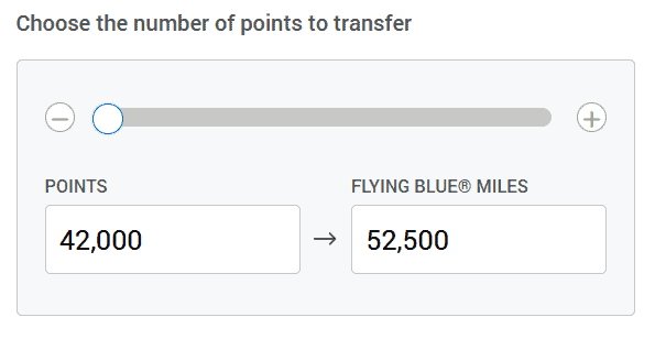 transfer MR point to flying blue miles