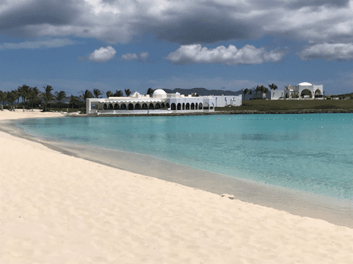 Maunday’s Bay and Belmond Cap Juluca buildings