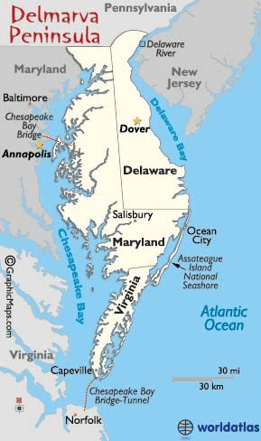 Delmarva map