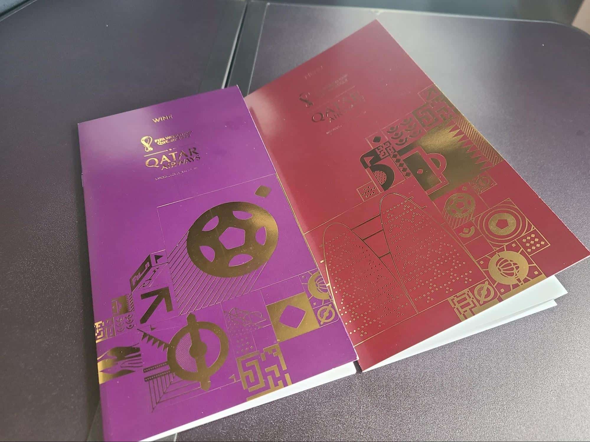 Qatar Qsuites Business Class Menus